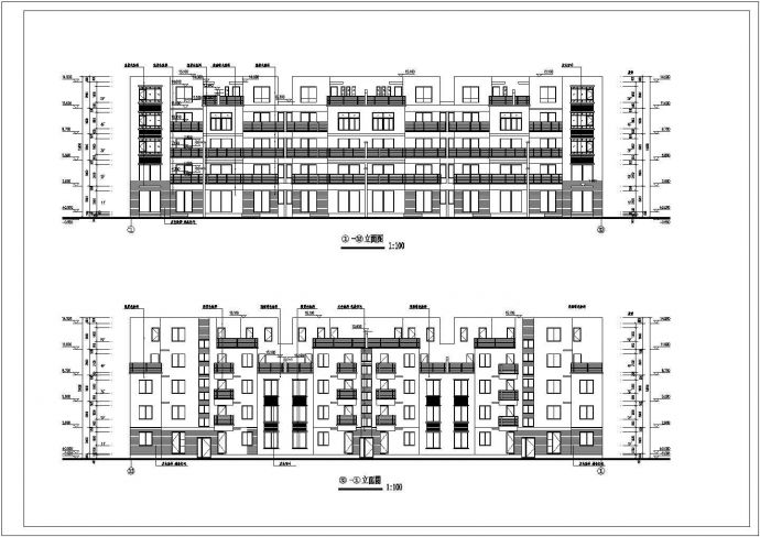某地5层砖混结构住宅楼建筑方案设计图_图1