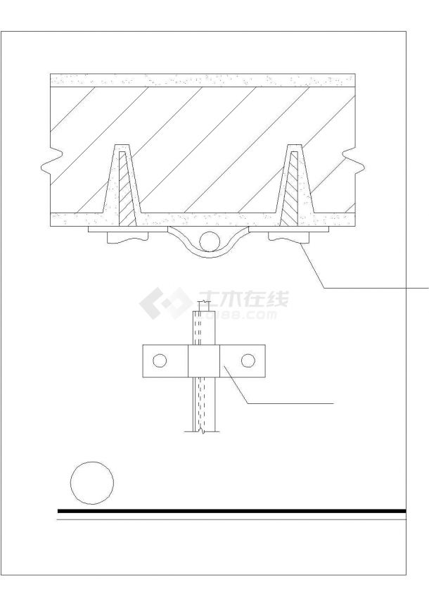 建筑电气设计图例防雷设施大样-图二