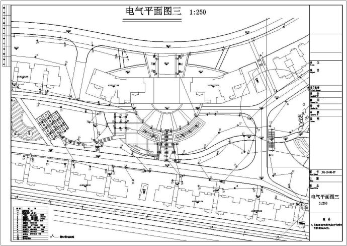 重庆某住宅区景观电气CAD布置图_图1