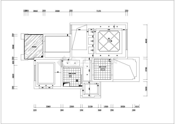某北美风格独栋雅居两层别墅装修设计图（含效果图）-图二