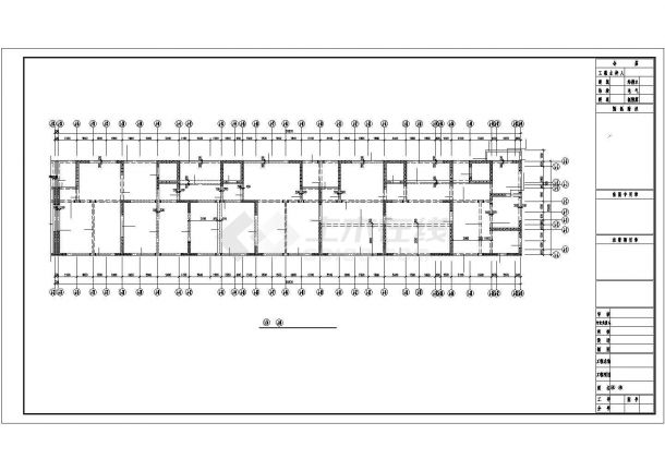 某广场1号楼CAD结构设计详图-图二