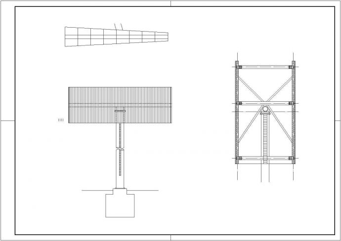 某广告牌CAD结构设计图_图1