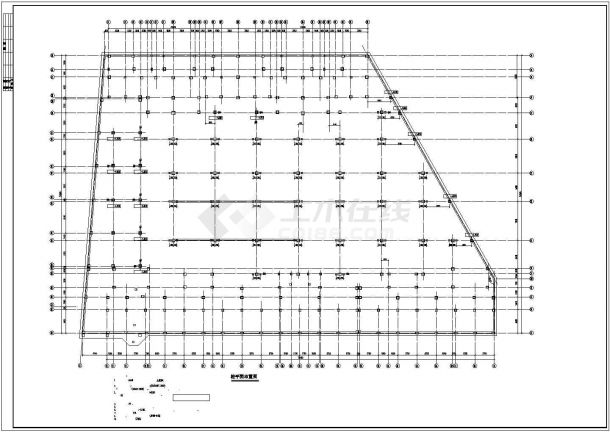 地下室结构CAD施工图-图一
