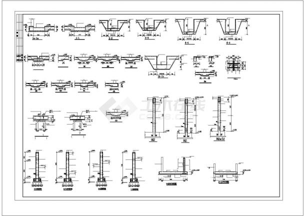 地下室结构CAD施工图-图二