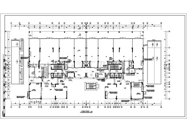 27层商住楼及机房通风系统设计施工图-图二