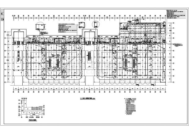 某大型地下商场消防设计cad图纸，共14张-图二