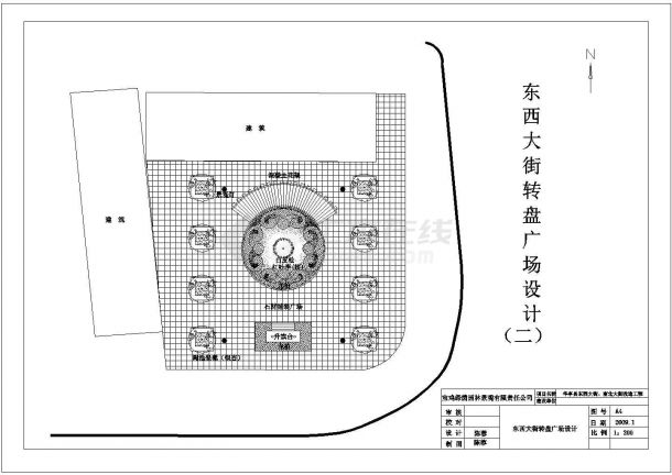 吉林某道路绿化CAD设计图纸-图二