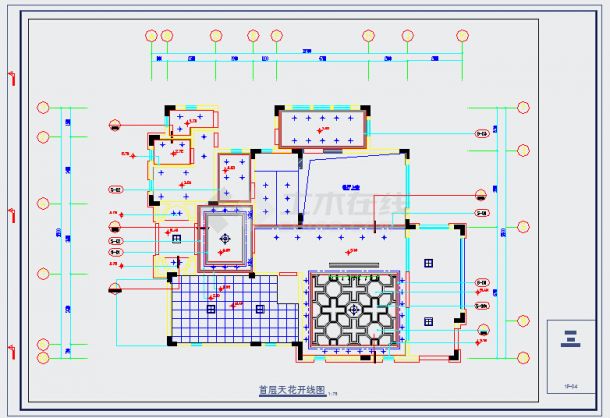 【广东】意式风格别墅装修设计施工图（含效果图）-图二