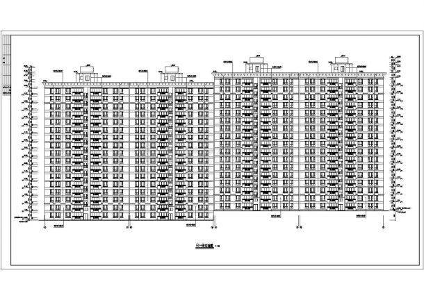 某地十七层剪力墙结构住宅建筑设计施工图纸-图二