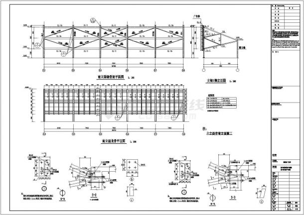 某项目钢结构广告牌全套结构施工图-图二