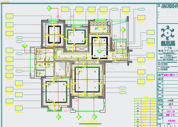 欧式户型住宅装修设计施工图（附效果图）-图二