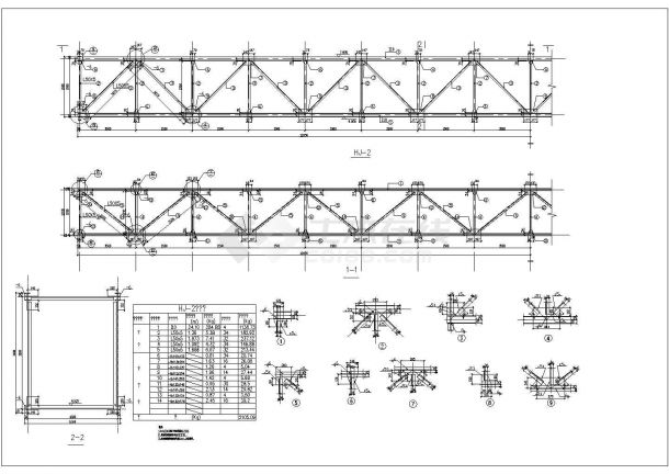 某工厂管道支架结构设计图-图一