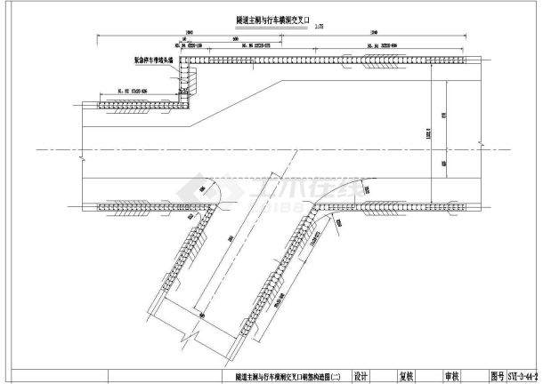 双线分离式隧道成套cad设计图纸-图一