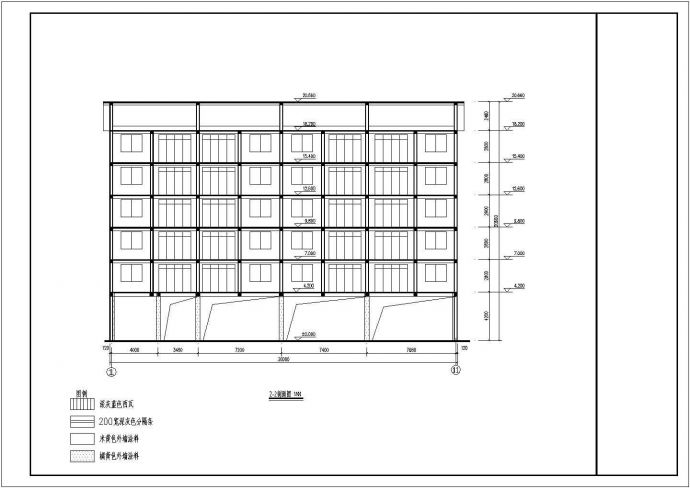 某地六层砖混结构住宅楼建筑设计方案图_图1