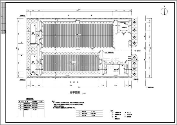 某地二层框架结构厂房建筑设计施工图纸-图二