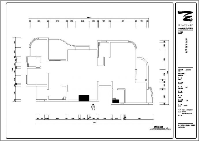 天瑞尚城三幢住宅家装设计施工图（含效果图）_图1