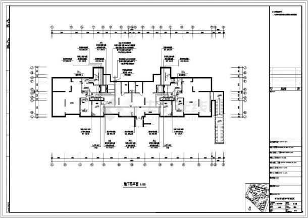 高层住宅电气施工cad图纸（弱电部分）-图二