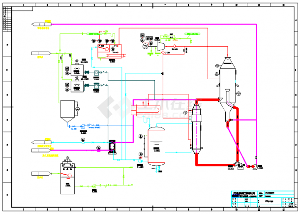 垃圾填埋场垃圾渗滤液处理零排放工程流程图（MVR蒸发工艺）-图二