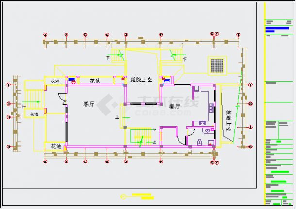 【杭州】亚厦半岛样板房装修施工图纸（含效果图）-图二