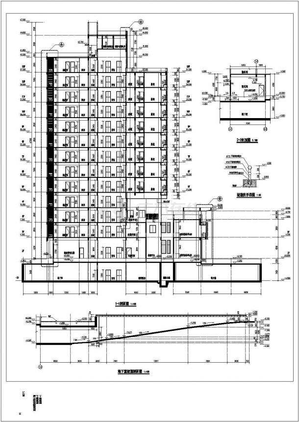 某13层白领公寓楼建筑设计施工图-图一