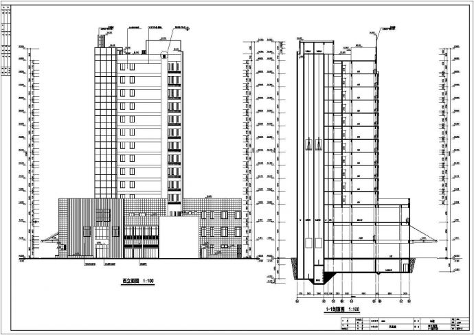 某地14层框架结构公寓建筑设计施工图_图1