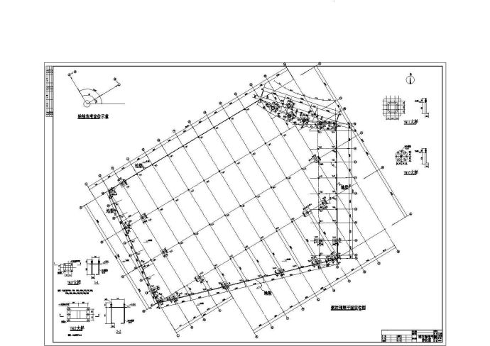 某地单层钢结构厂房结构施工图纸（局部夹层）_图1