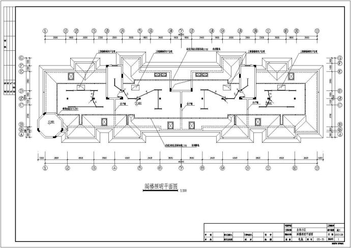六层住宅建筑电气施工cad图纸（框剪结构）_图1
