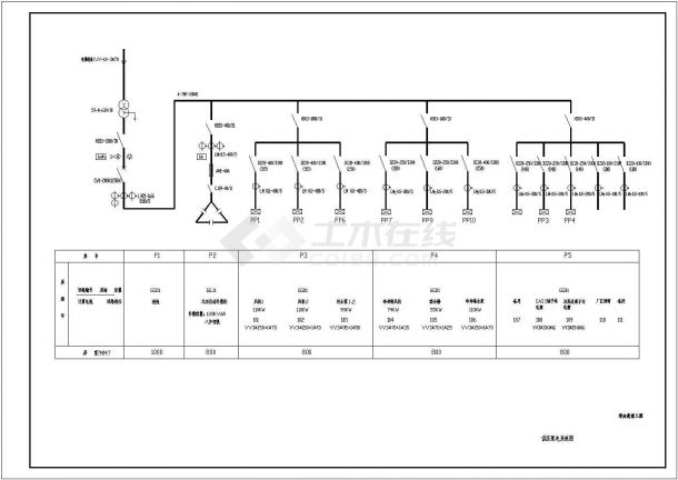 cass工艺污水处理工程电气设计cad图纸-图二