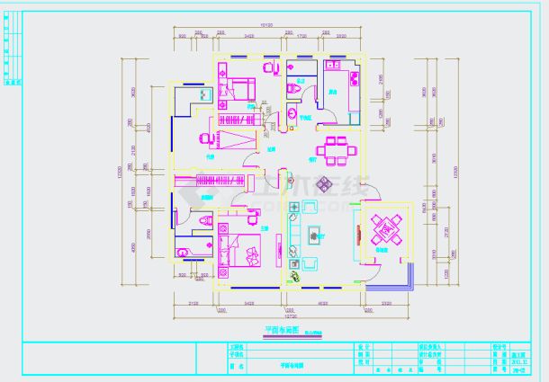 中西合璧混搭风格家居装修施工图（含效果图）-图二