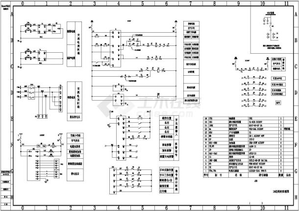 KYN28型开关柜电气原理设计图纸-图二