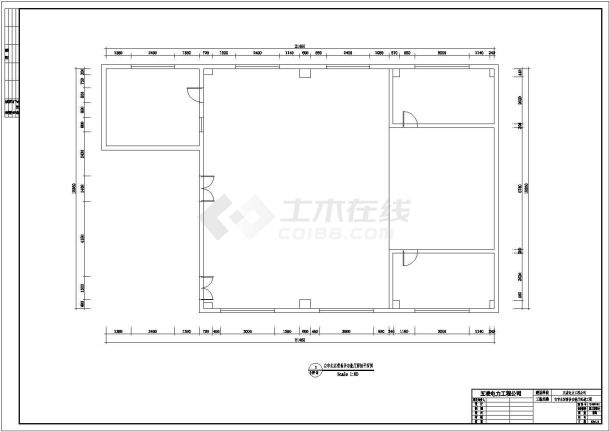 某生活营地多功能厅装饰设计施工图-图一