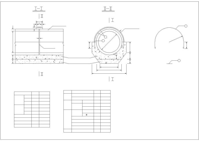 涵洞通用(圆管涵)cad设计图纸_图1