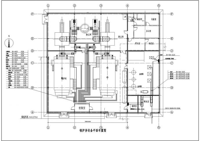 某锅炉房电力全套设计cad图纸_图1