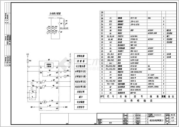 24KV箱变电气设计图纸（高低压一次系统）-图一