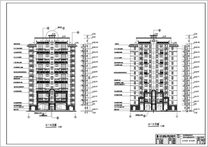 博罗县某地十三层框架剪力墙结构住宅建筑设计施工图纸_图1