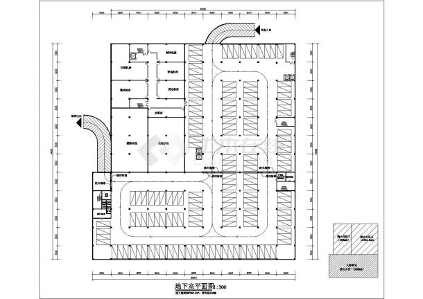 商业综合体建筑施工图、防火分区等参考图-图二