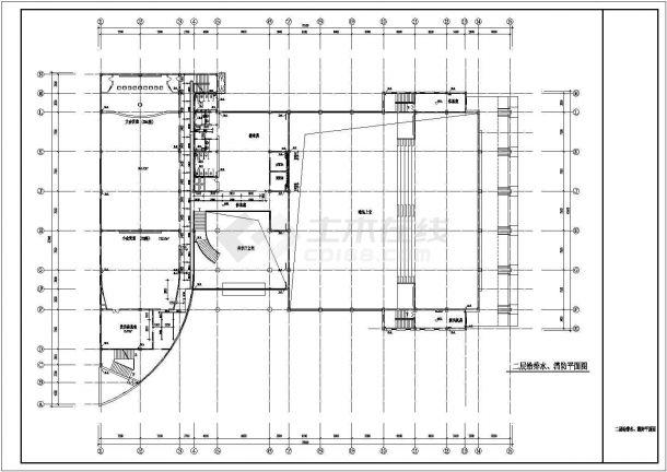 某三层办公楼给排水设计施工图-图二