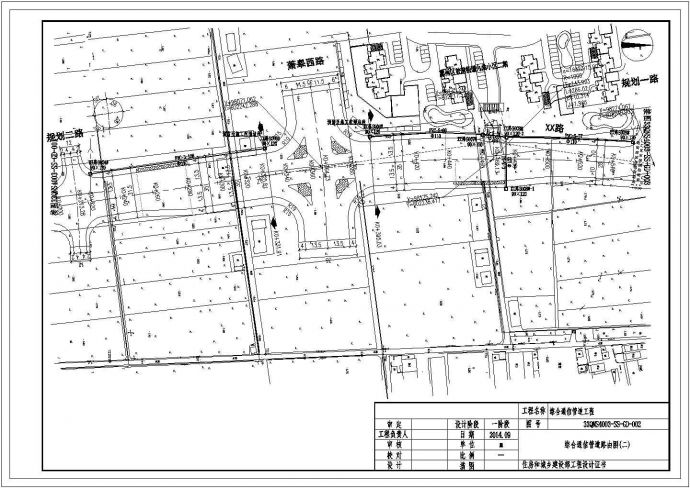 [浙江]市政道路综合通信管道工程施工图设计（含预算表）_图1