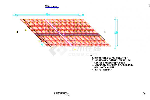 单孔8米圆弧线斜交板拱桥全套施工图（共13张图纸）-图一