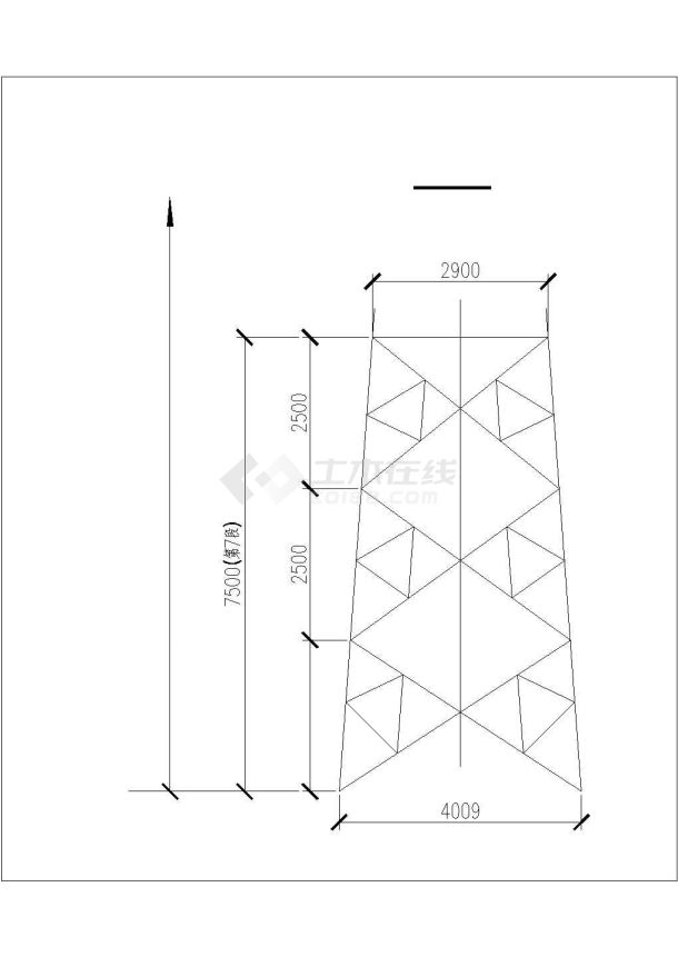 110KV送电线路猫头型直线塔图纸，共13张-图二
