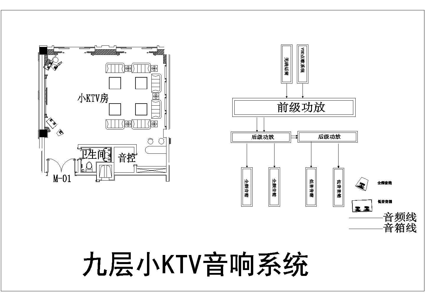 某五星级酒店音响系统设计cad图纸