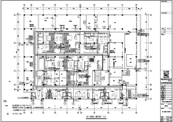 某二层框架结构会所给排水消防设计图_图1