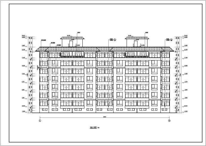 某地6层砖混结构住宅楼建筑施工图纸_图1