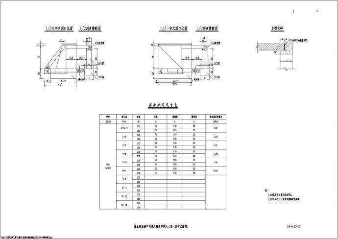高速盖板涵和通道成套cad设计图纸_图1