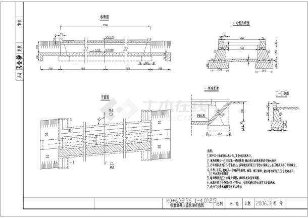 常见各种类型二级公路涵洞设计图纸-图二