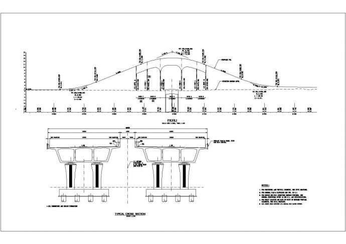 阿联酋首都某互通立交桥设计全套设计图纸_图1