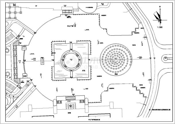 某学校广场景观规划设计全套施工图纸-图二