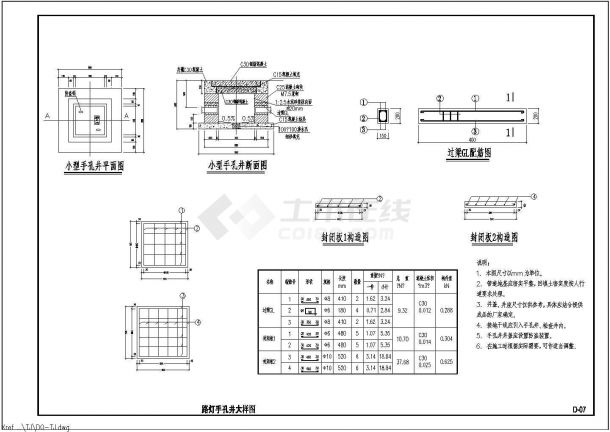 [重庆]甲院设计城市人行天桥工程全套施工图（结构排水电气）-图二