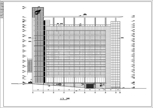 株洲某企业10层混凝土框架结构研发大楼建筑施工图纸-图二