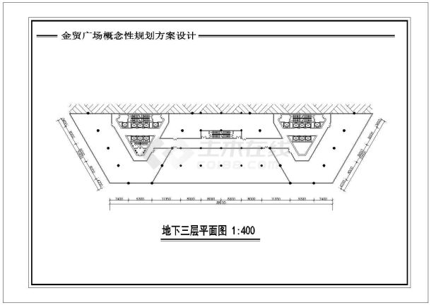 【重庆】金贸广场概念性规划设计方案图及效果图-图一